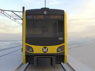  Kinkisharyo P3010 Expo Line LA Metro 3D model 3D model