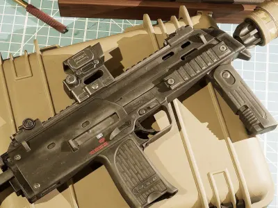 HK MP7A1 Low-poly 3D model purchase