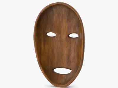  African Congo Mask 6 Wood 
