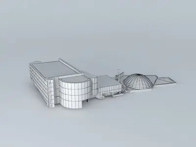 Mendes-France area Free 3D model