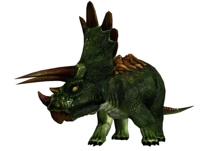 3Dfoin - Triceratops  Low-poly 3D model