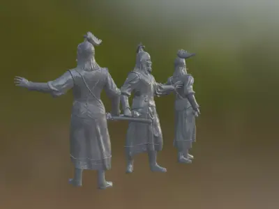 Arpad Statue - Historic Landmark from Brasov 3D model