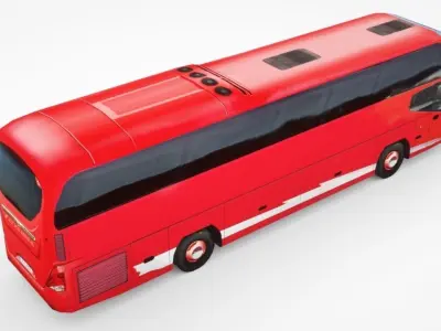 2019 Neoplan Cityliner Low-poly 3D model
