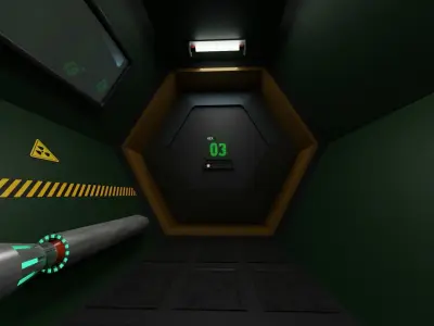 Sci-Fi Spaceship Interior 3D model