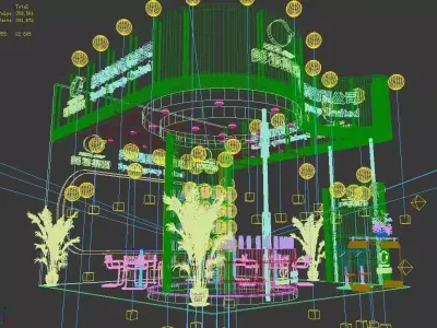 Exhibition - Area -6X6-3DMAX2009-59 3D model