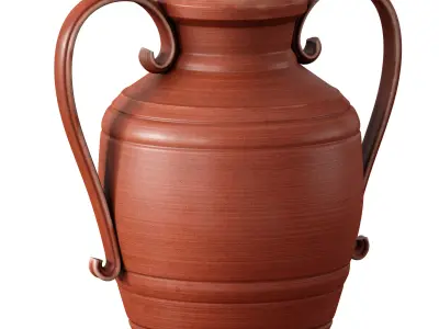 Clay vases pots jugs 3D model