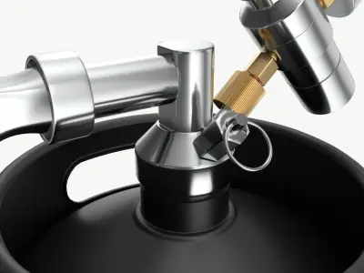 Pressurized Keg System 01 3D model