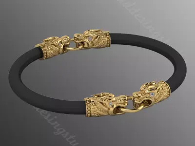 Bracelet ak2 Dragon 3D print model