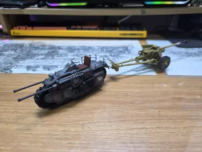 35 scale WW2 German Tracked Bike  3D Printable Miniature Vehicle 3D print model