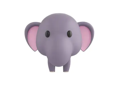 Character052 Elephant 3D model