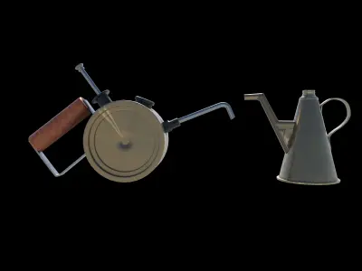 Antique Kerosene Can 3D model