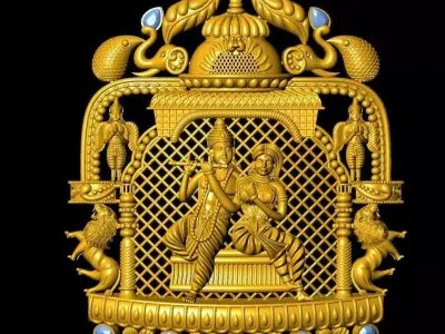 radha  krishna   3D print model