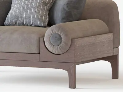 Bolsters Armchair 3D model