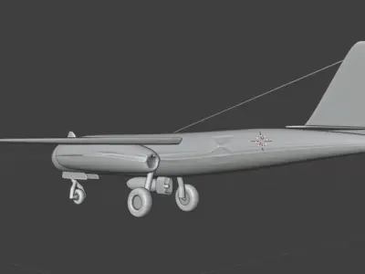 Ar 234 Free low-poly 3D model