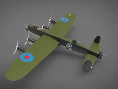 Avro Lancaster 3D model get