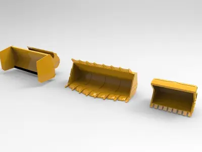 Mining Loader and Snow loader 3D model