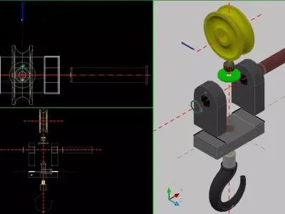 Crane hook Free 3D model buy