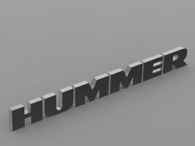 hummer logo 3D model