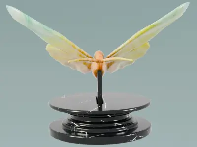 Home Decor Butterfly statue Low-poly 3D model