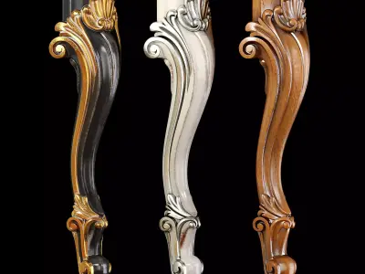 Classic leg 021 3D model