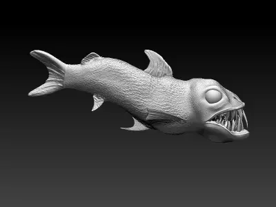 Big teeth Fish 3D model