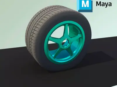 wheel wheight rigg Free 3D model