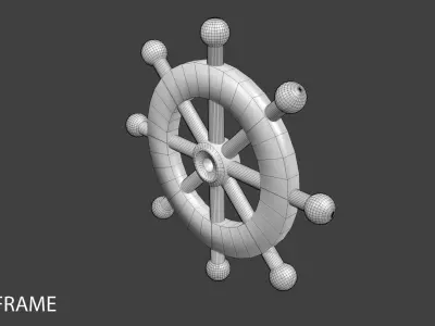 Ship Wheel 1 3D model