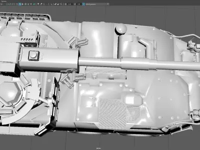 Low Poly Armored Combat Vehicle  Game Ready Military Tank Low-poly 3D model