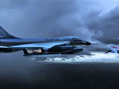 B-58 bomber Free 3D model