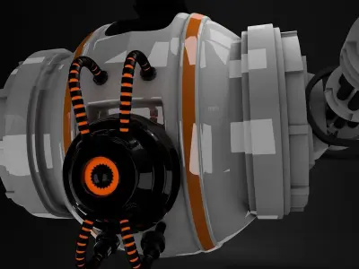 Sci fi drone 3D model by ymcgi