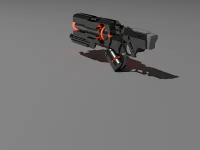 futuristic Gun Free 3D model