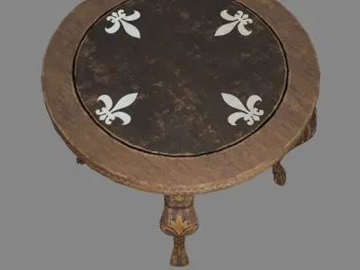 Table Vintage Low-poly 3D model purchase