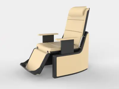 Airplane first class chair 3D model