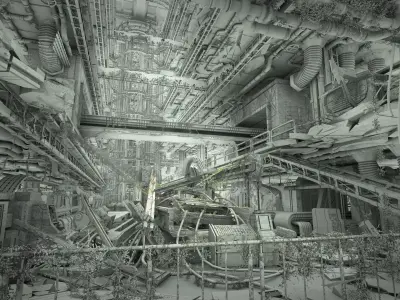 Abandoned Factory 3D model