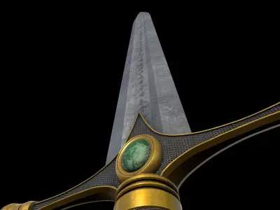Medieval sword  Low-poly 3D model purchase