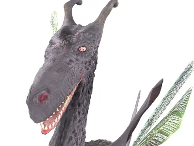 Fairy Dragon Low-poly 3D model