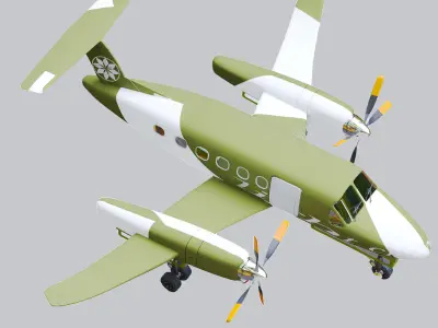 flight check airplane 3D model