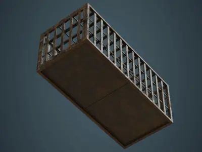 Cage 1C Low-poly 3D model