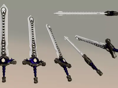 Low-poly Sword Low-poly 3D model purchase