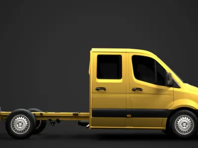 Freightliner Sprinter Chassis Crew Cab L2 FWD 2020 3D model