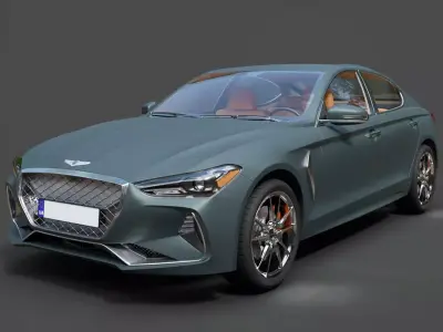 Genesis G70 Luxury Sedan - Ultra High-Poly 3D Model 3D model