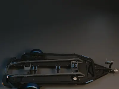 Trailer 3D model purchase