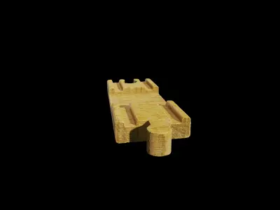 Anydrafts Wooden toys track 01 Low-poly 3D model