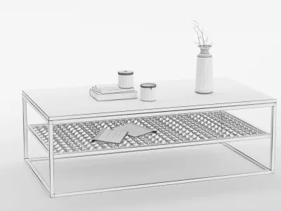 Coffee Table Set 05 3D model
