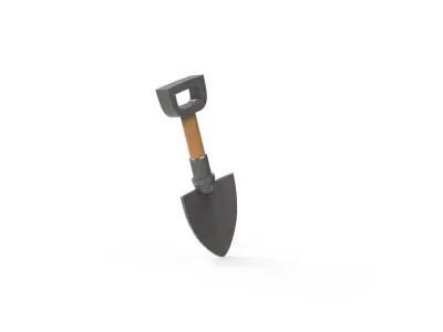 Asset002 Shovel  Free low-poly 3D model