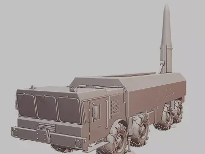 Iskander Tactical Missile System 3D Print Model 3D print model