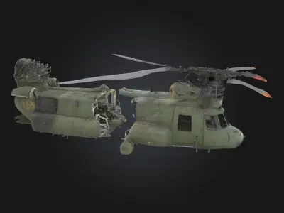 Abandoned Chopper  Deserted Blade of the Past 3D model
