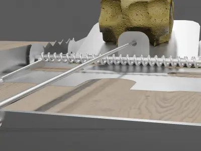 mousetrap Mouse 3D model