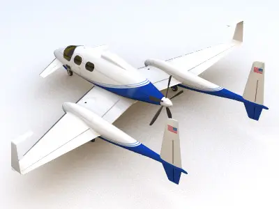 SciFi Future General Aviation 3D model