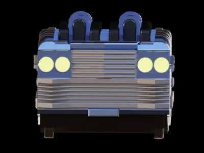 Rock n Rollercoaster ride vehicle Free 3D print model